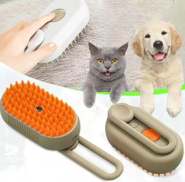 CEPILLO A VAPOR PARA MASCOTAS🐾 PAGAS 1 Y LLEVAS 3🐾 + Envío Gratis